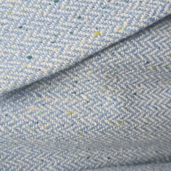 Talbots light blue 100% wool sz 12 2 button blazer. Gently worn condition - Picture 4 of 12